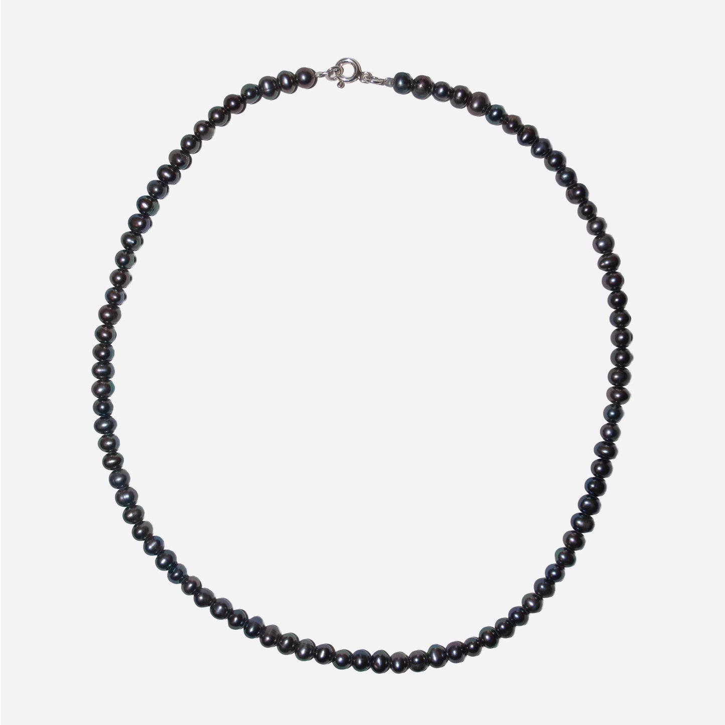 Naszyjnik z szarą perłą