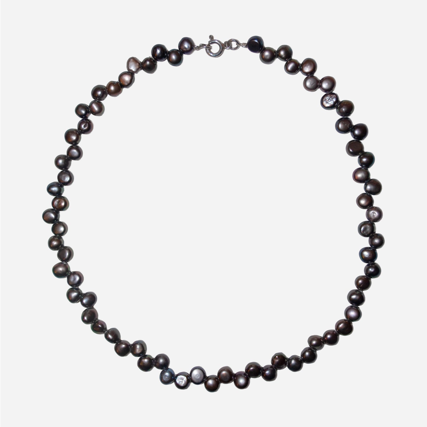 Naszyjnik z płaską perłą