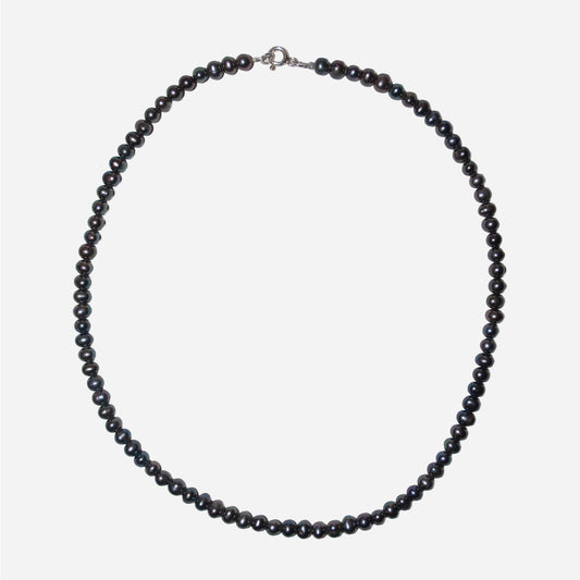 Naszyjnik z szarą perłą