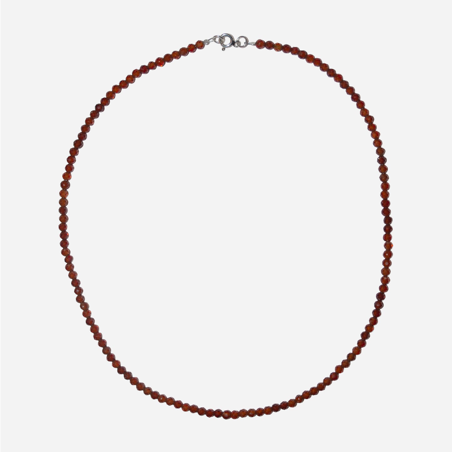 Naszyjnik z pomarańczowym granatem