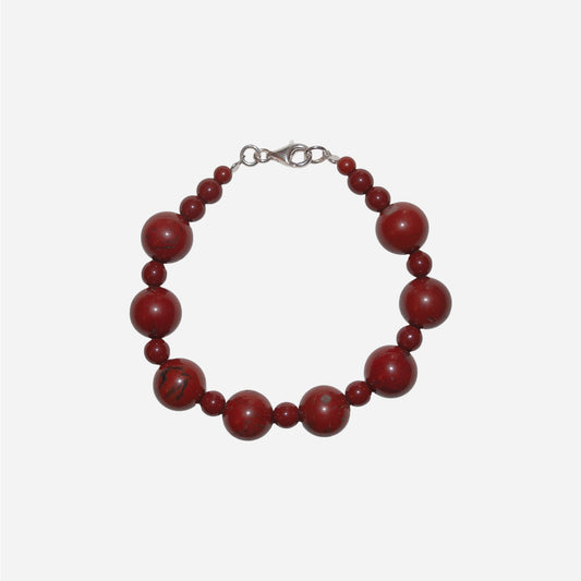 Bransoletka z czerwonym jaspisem