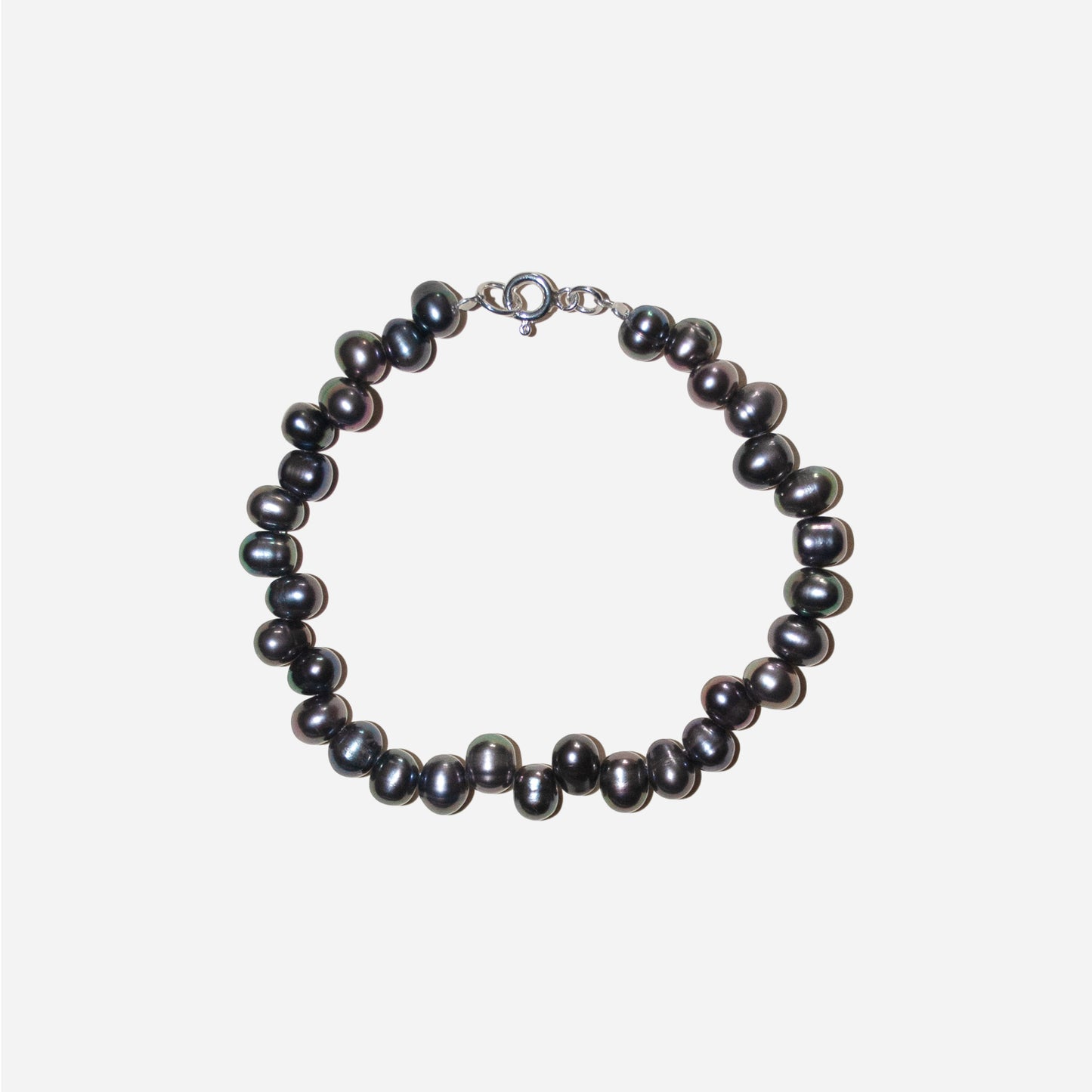 Bransoletka z szarą perłą