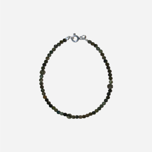 bransoletka z zielonym turmalinem