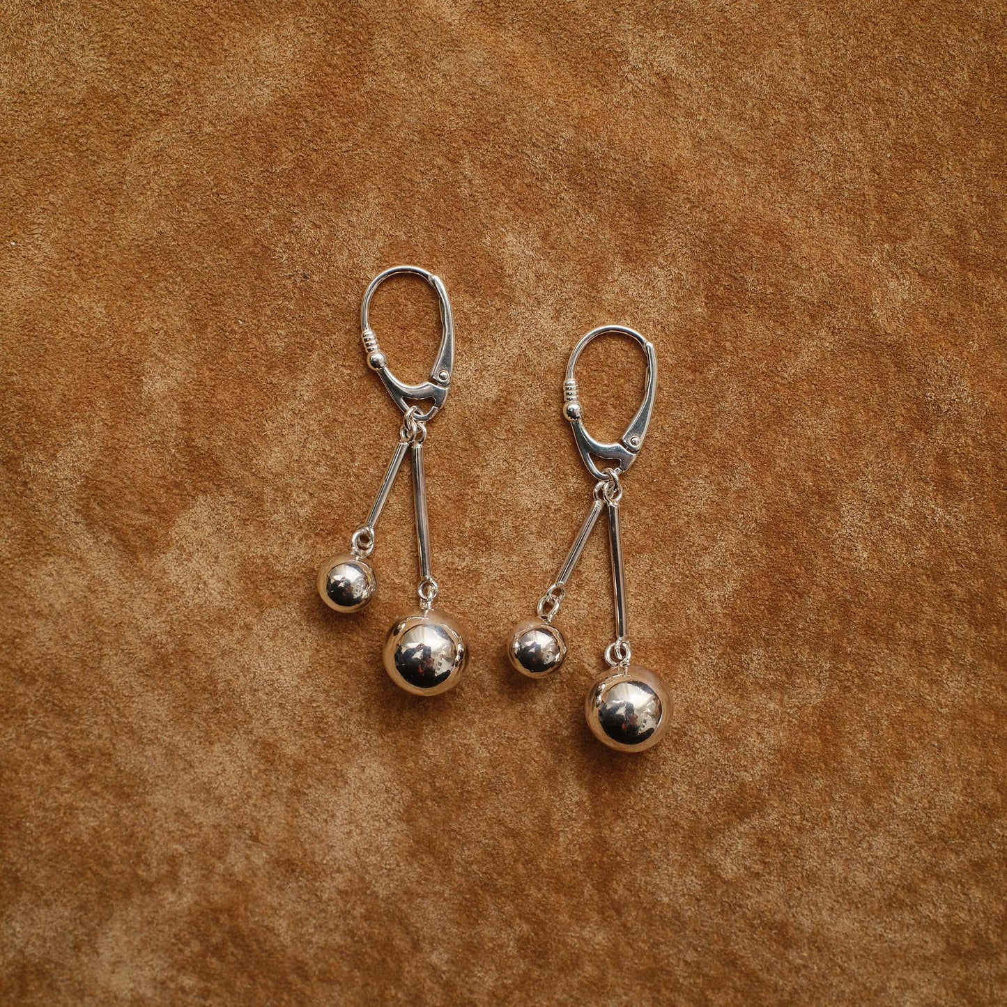 Srebrne kolczyki z kulkami