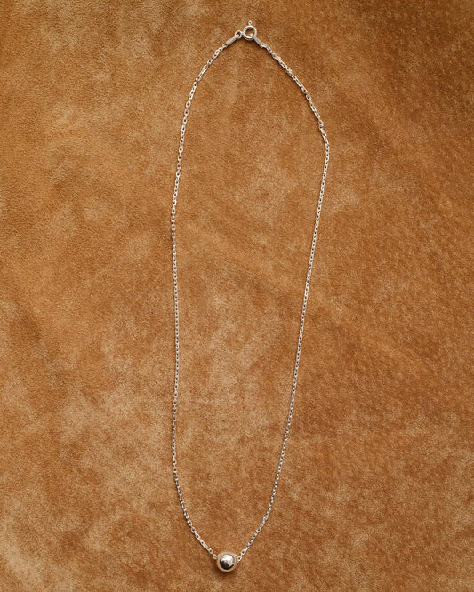 łańcuszek srebrny z kulką
