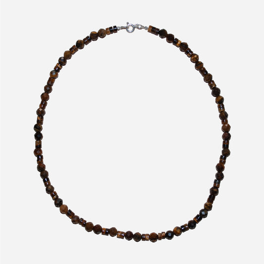 naszyjniki z fasetowanego tygrysiego oka