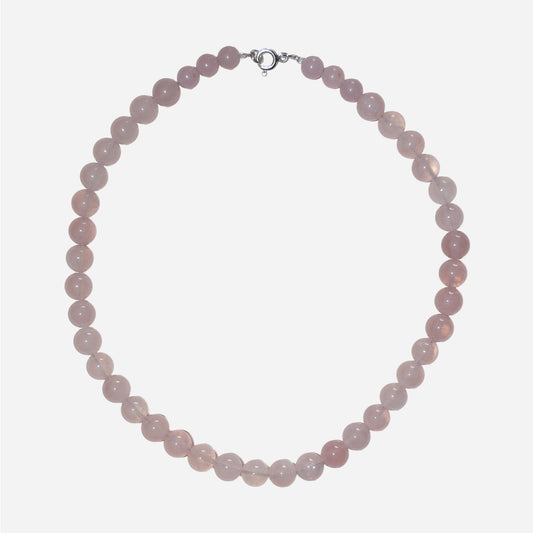 Naszyjnik z różowym kwarcem