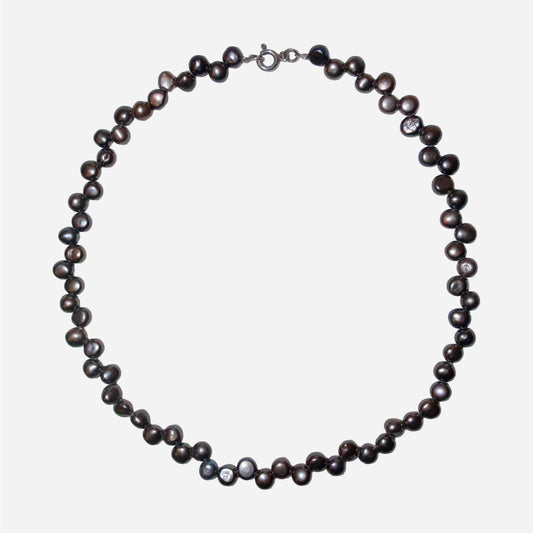 Naszyjnik z płaską perłą